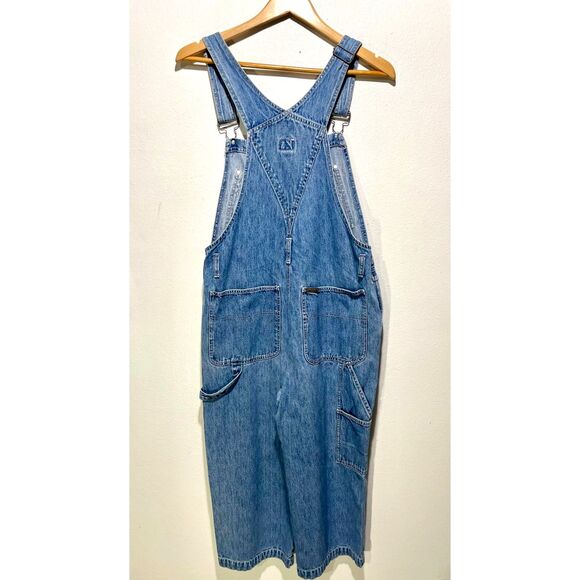VTG Calvin Klein overall jeans denim light blue 100% cotton wash casual women M - Picture 2 of 7